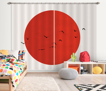 3D Winter Gloom 067 Boris Draschoff Curtain Curtains Drapes