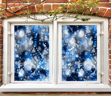 3D Beautiful Neon 454 Window Film Print Sticker Cling Stained Glass UV Block