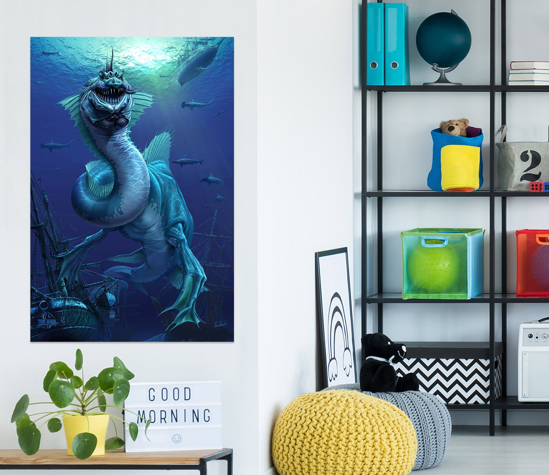 3D Sea Dragon 5124 Tom Wood Wall Sticker