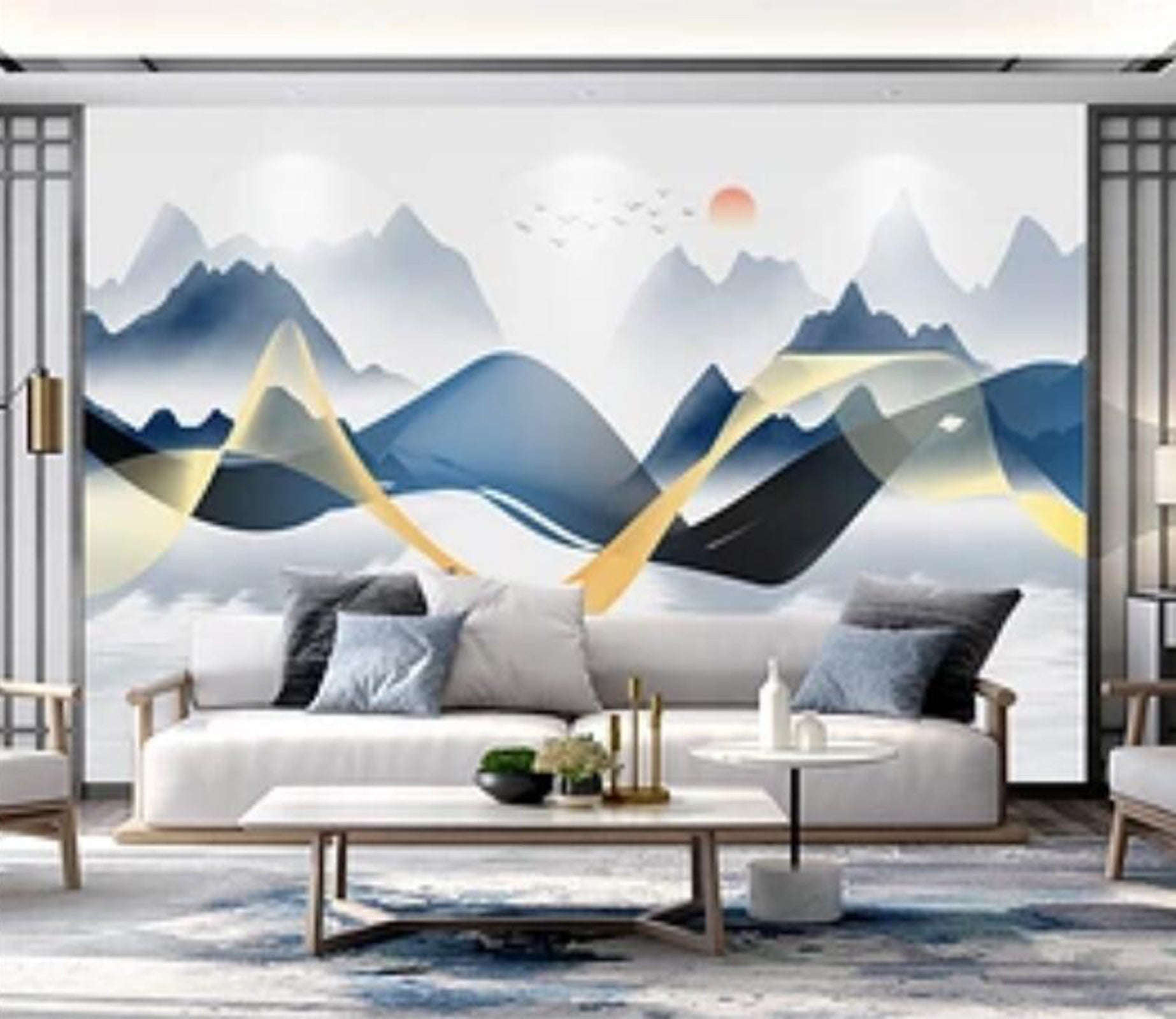 3D Misty Valley WC97 Wall Murals Wallpaper AJ Wallpaper 2 