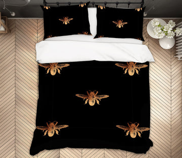 3D Golden Insect 139 Uta Naumann Bedding Bed Pillowcases Quilt