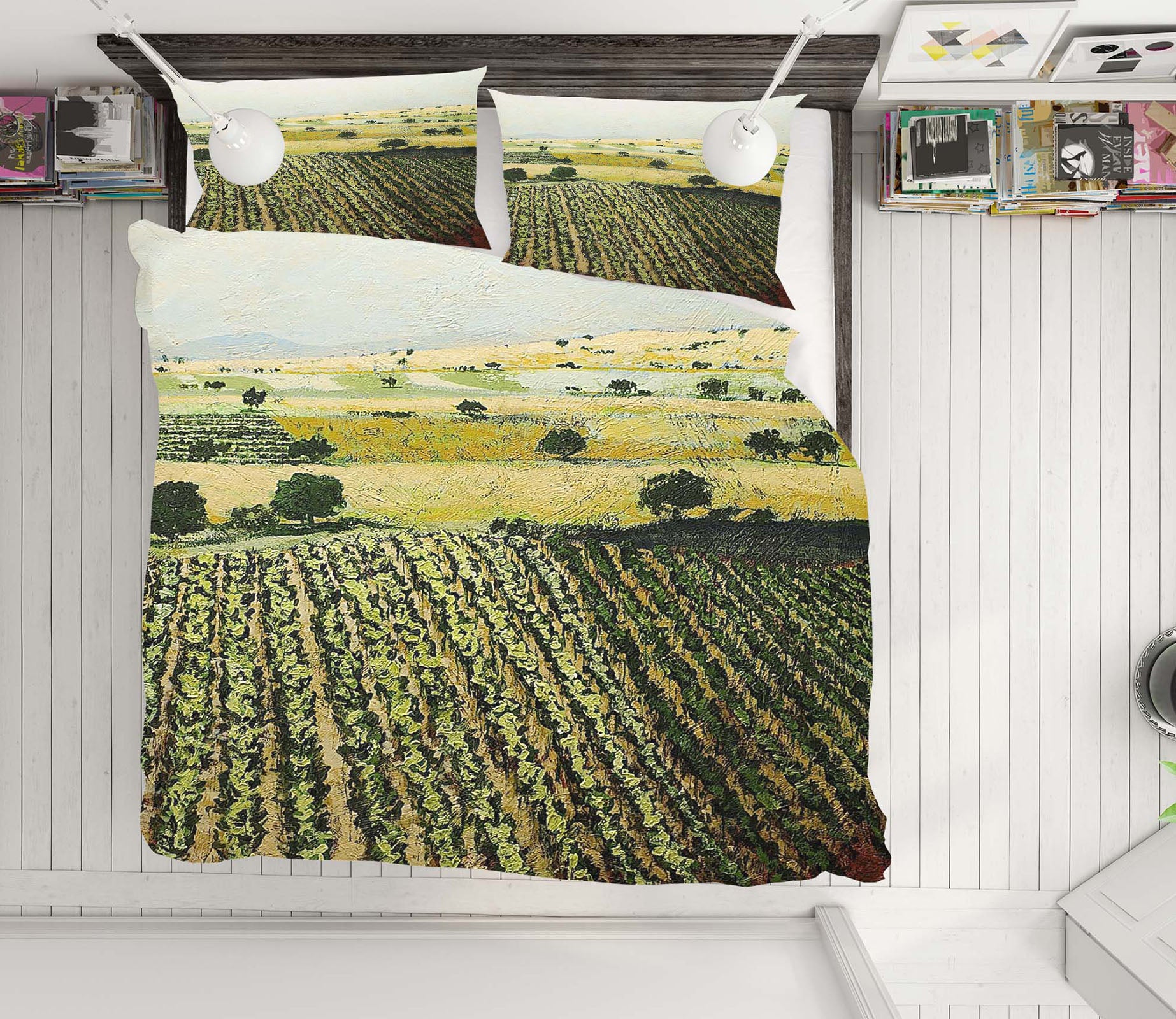 3D Storms Over 2101 Allan P. Friedlander Bedding Bed Pillowcases Quilt