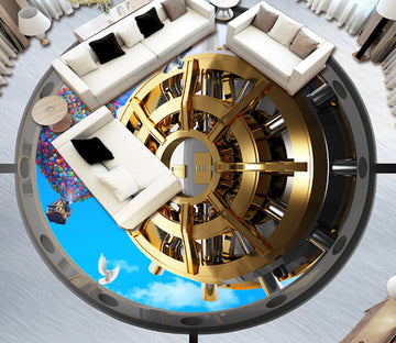 3D Blue Sky Technology 298 Floor Mural  Wallpaper Murals Rug & Mat Print Epoxy waterproof bath floor