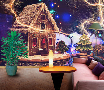 3D Cute Cabin 1080 Wall Murals