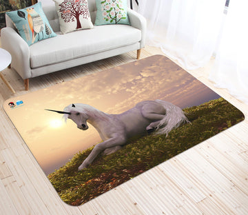 3D Leisurely Unicorn 31 Non Slip Rug Mat Mat AJ Creativity Home 