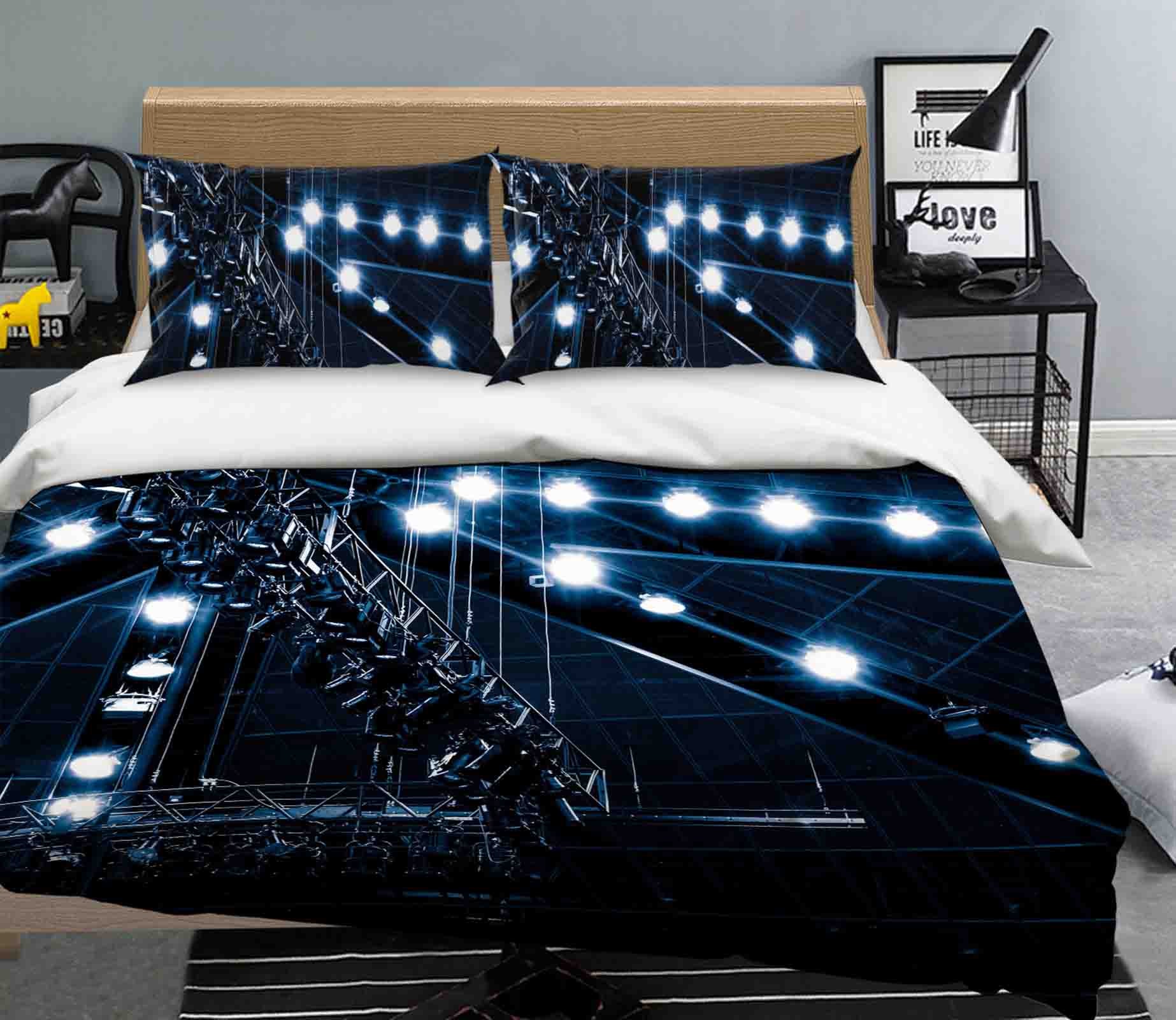 3D Night Light 2004 Noirblanc777 Bedding Bed Pillowcases Quilt