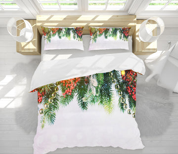 3D Branches 53003 Christmas Quilt Duvet Cover Xmas Bed Pillowcases
