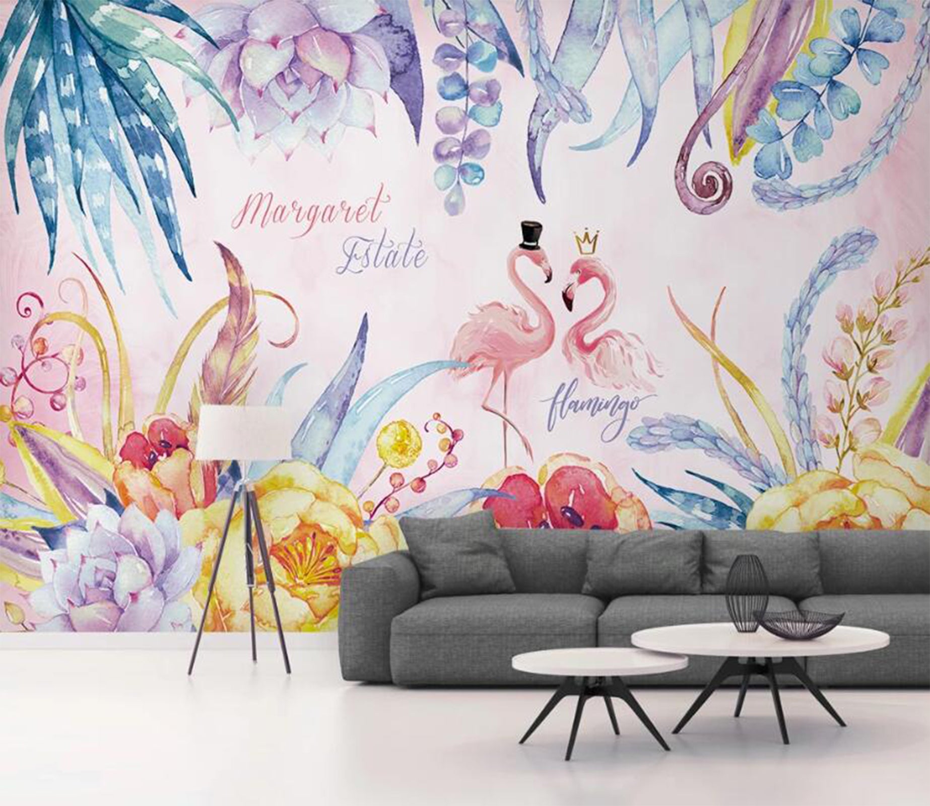 3D Gorgeous And Noble Flamingos 2408 Wall Murals