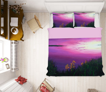 3D Purple Sky 1774 Marina Zotova Bedding Bed Pillowcases Quilt