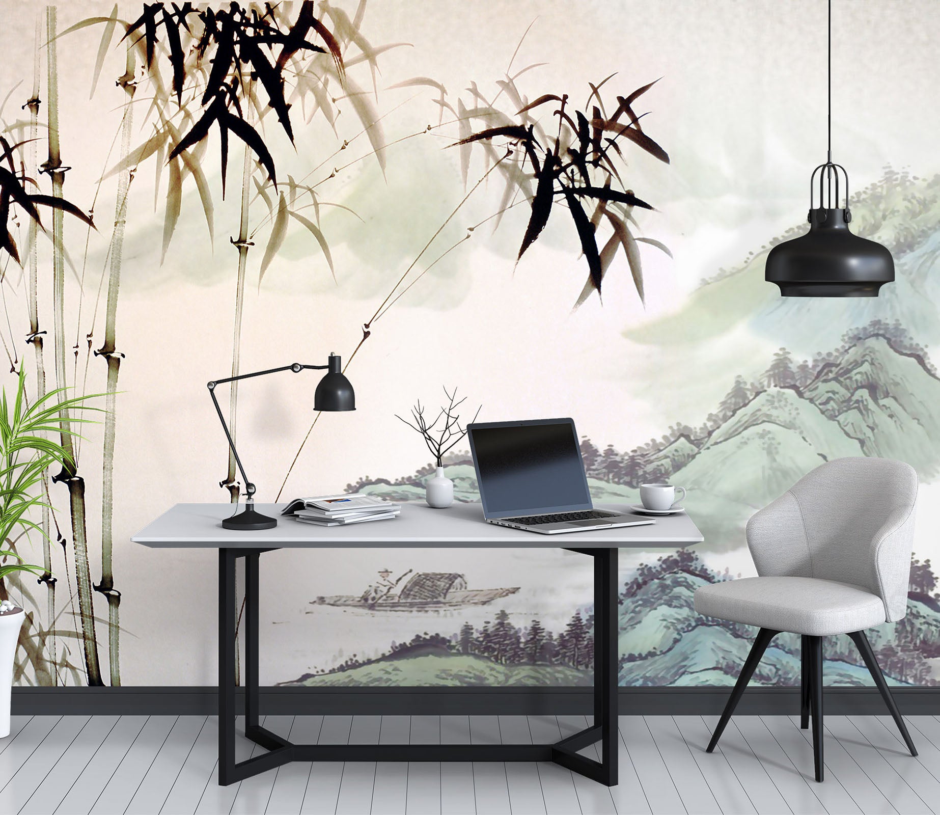 3D Mo Bamboo 1011 Wall Murals