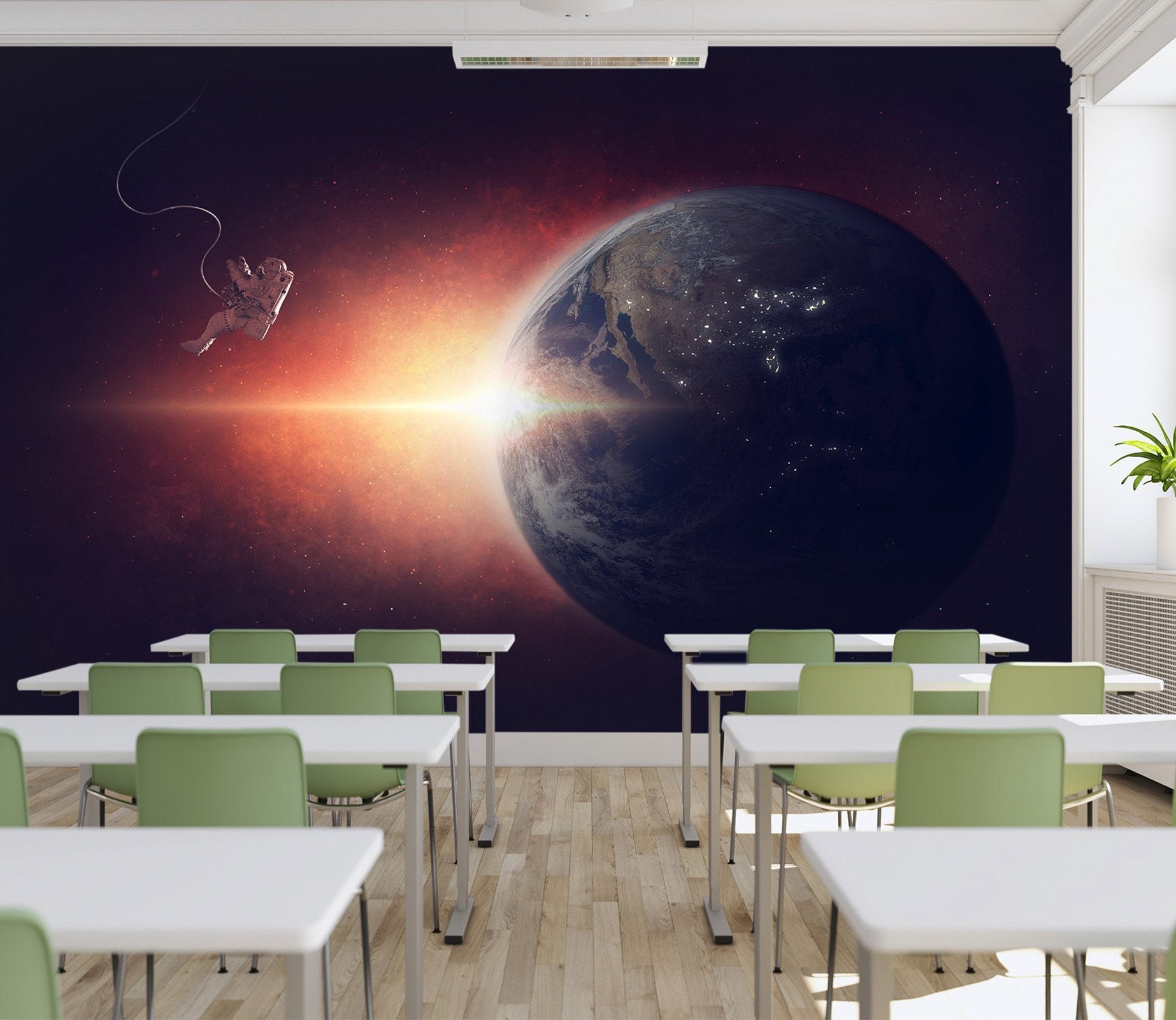 3D Astronaut universe 010 Wall Murals Wallpaper AJ Wallpaper 2 