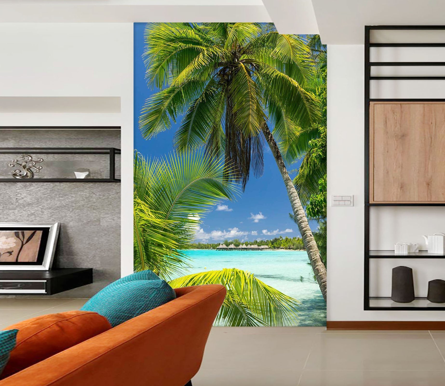 3D Green Coconut Tree 714 Wallpaper AJ Wallpaper 