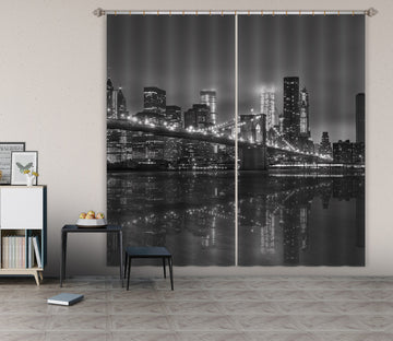 3D Grey City 107 Marco Carmassi Curtain Curtains Drapes