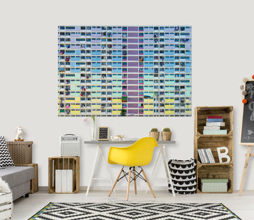 3D Multicolored Glass 156 Marco Carmassi Wall Sticker