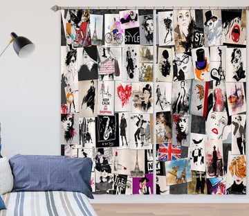 3D Girl Photo 107 Curtains Drapes