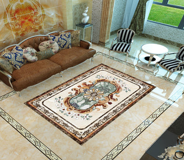 3D Rectangular Marble Pattern WG459 Floor Mural Wallpaper AJ Wallpaper 2 