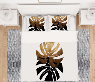 3D Golden Leaves 141 Boris Draschoff Bedding Bed Pillowcases Quilt