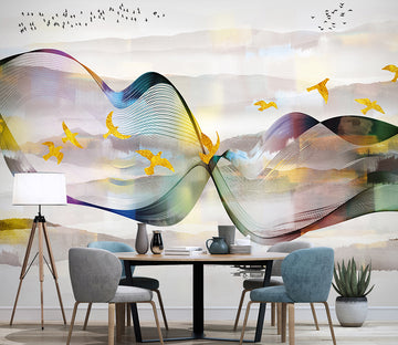 3D Golden Pigeon WG050 Wall Murals