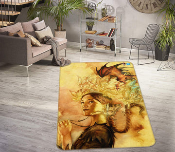 3D Woman 6032 Ciruelo Rug Non Slip Rug Mat