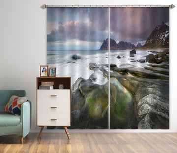 3D River Stones 142 Marco Carmassi Curtain Curtains Drapes