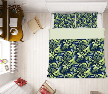 3D Leaves Pattern 109100 Kashmira Jayaprakash Bedding Bed Pillowcases Quilt