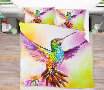 3D Colorful Hummingbird 551 Skromova Marina Bedding Bed Pillowcases Quilt