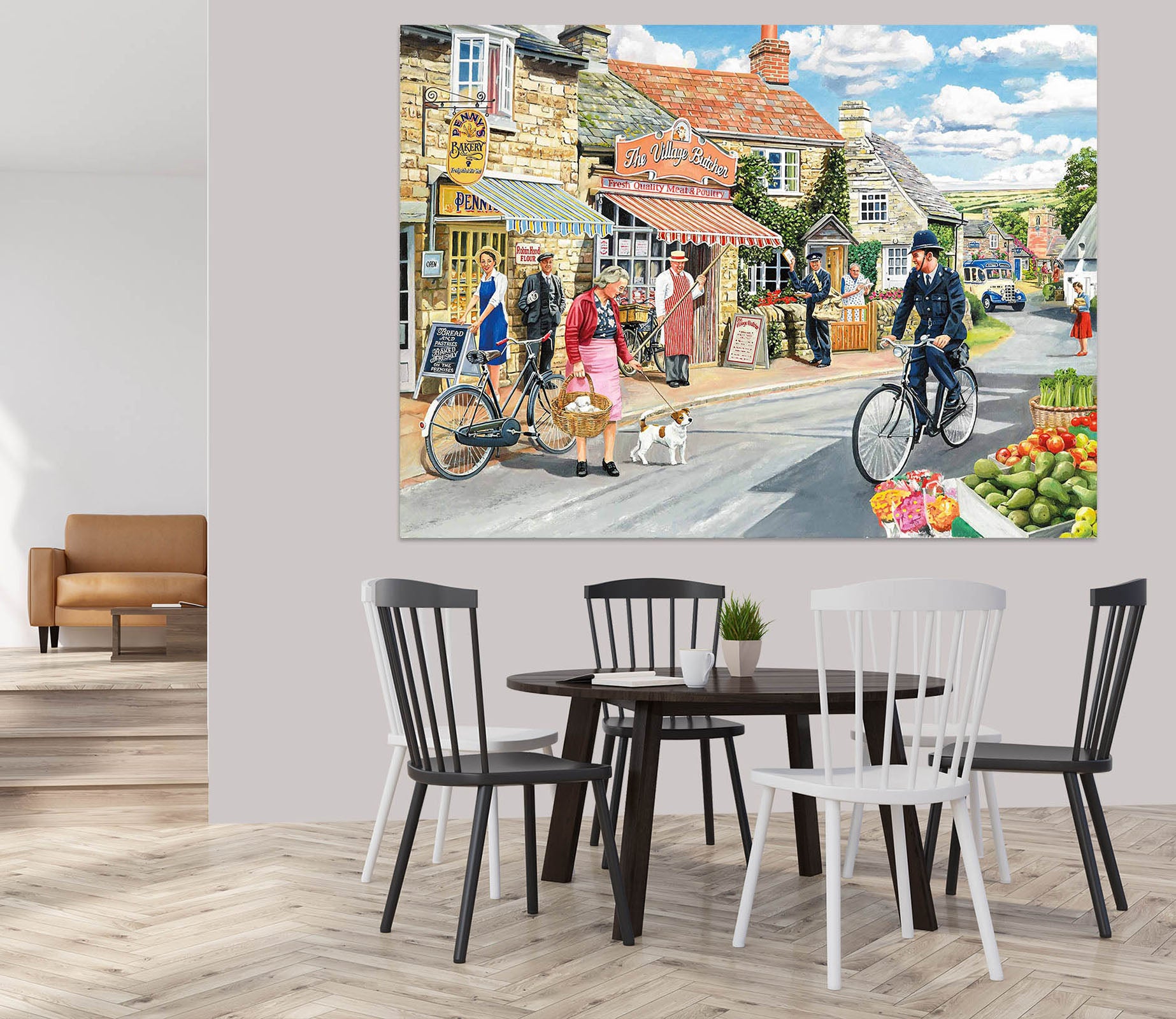 3D The Village High Street 084 Trevor Mitchell Wall Sticke