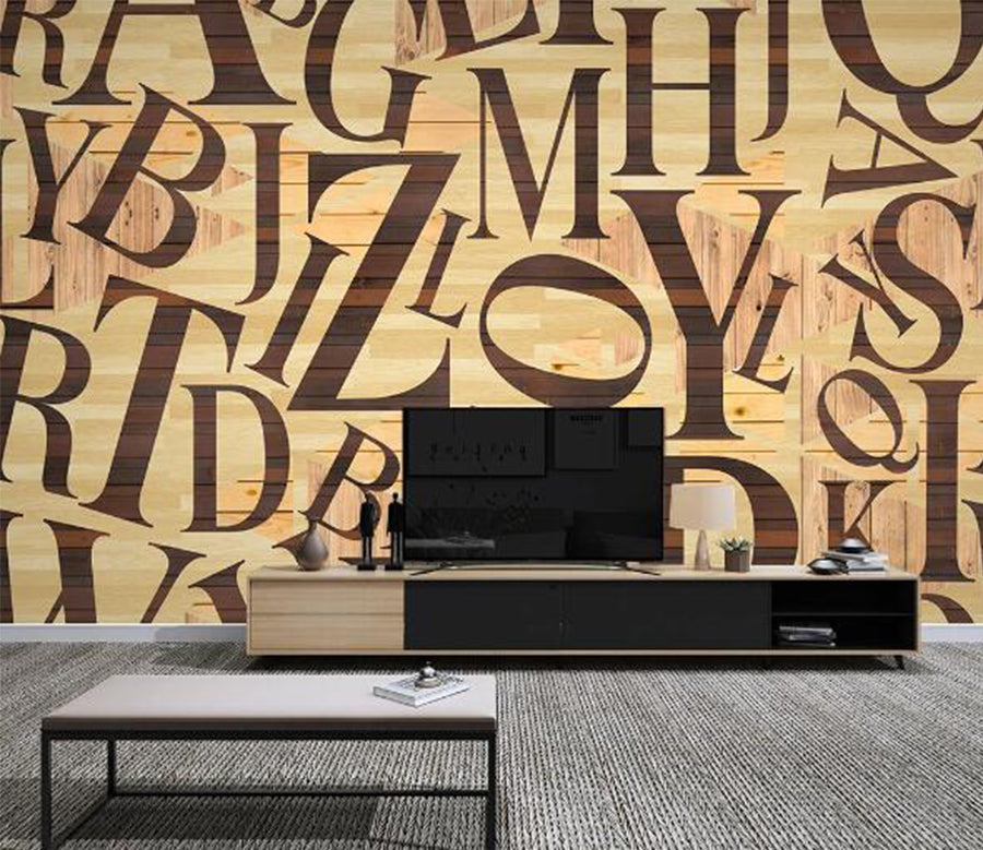 3D Alphabet Wall WC1285 Wall Murals