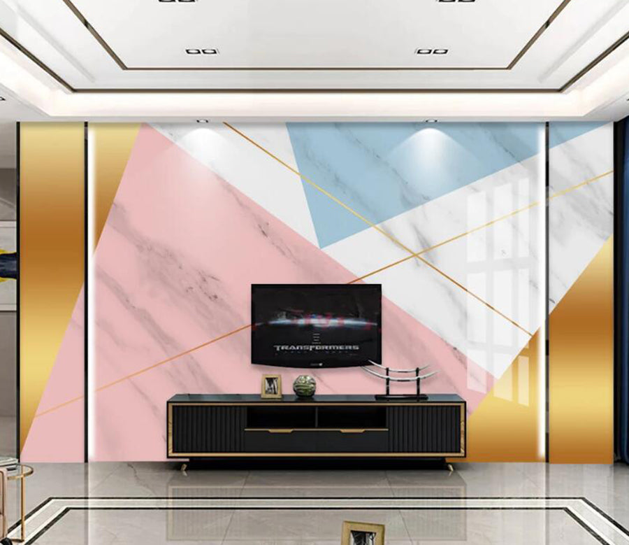 3D Pink Most 765 Wall Murals