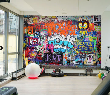 3D Colored Letters 066 Wall Murals Wallpaper AJ Wallpaper 2 