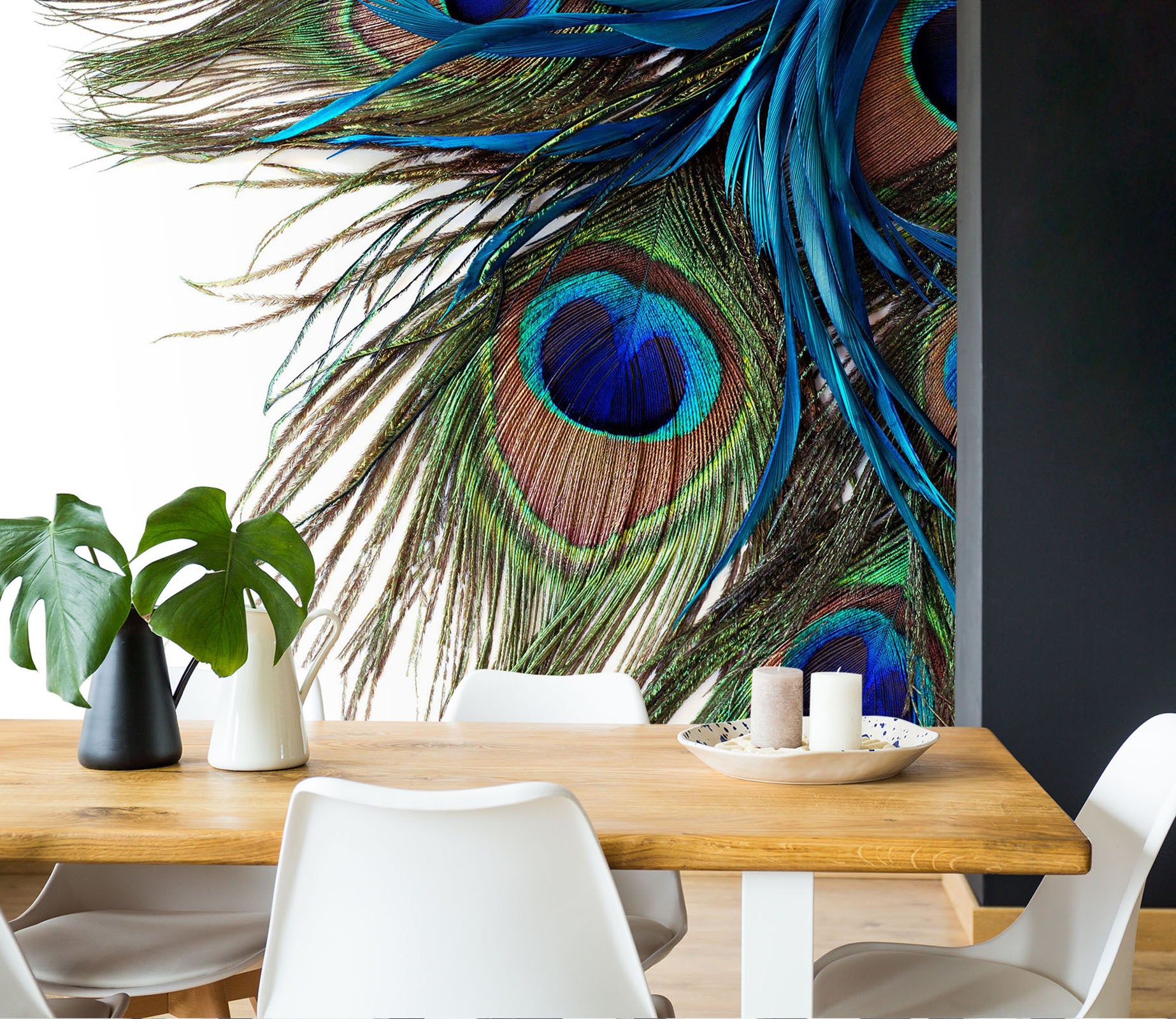 3D Peacock Feather 132 Wall Murals