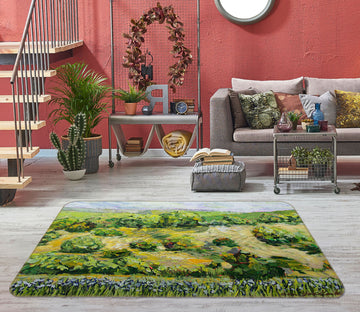 3D Golden Steppe 1104 Allan P. Friedlander Rug Non Slip Rug Mat