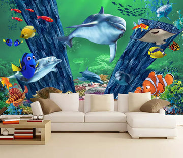 3D Undersea Fish 2186 Wall Murals