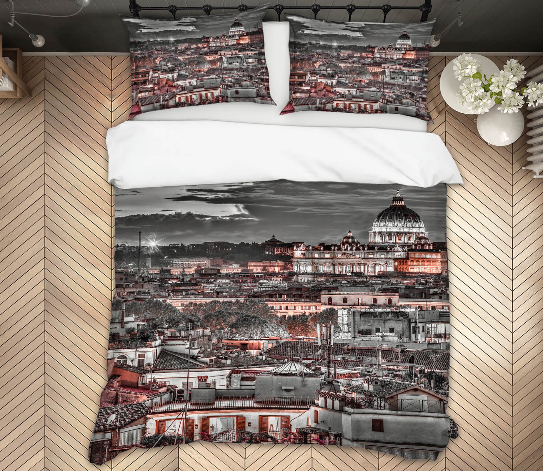 3D Light Building 8620 Assaf Frank Bedding Bed Pillowcases Quilt