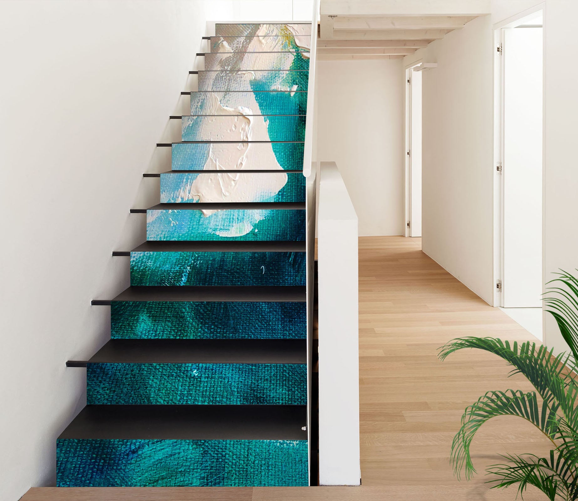 3D Blue Oil Painting 2193 Skromova Marina Stair Risers
