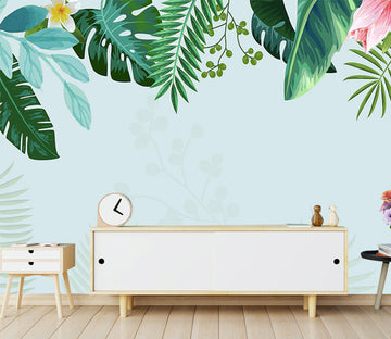 3D Misty Leaves WG252 Wall Murals