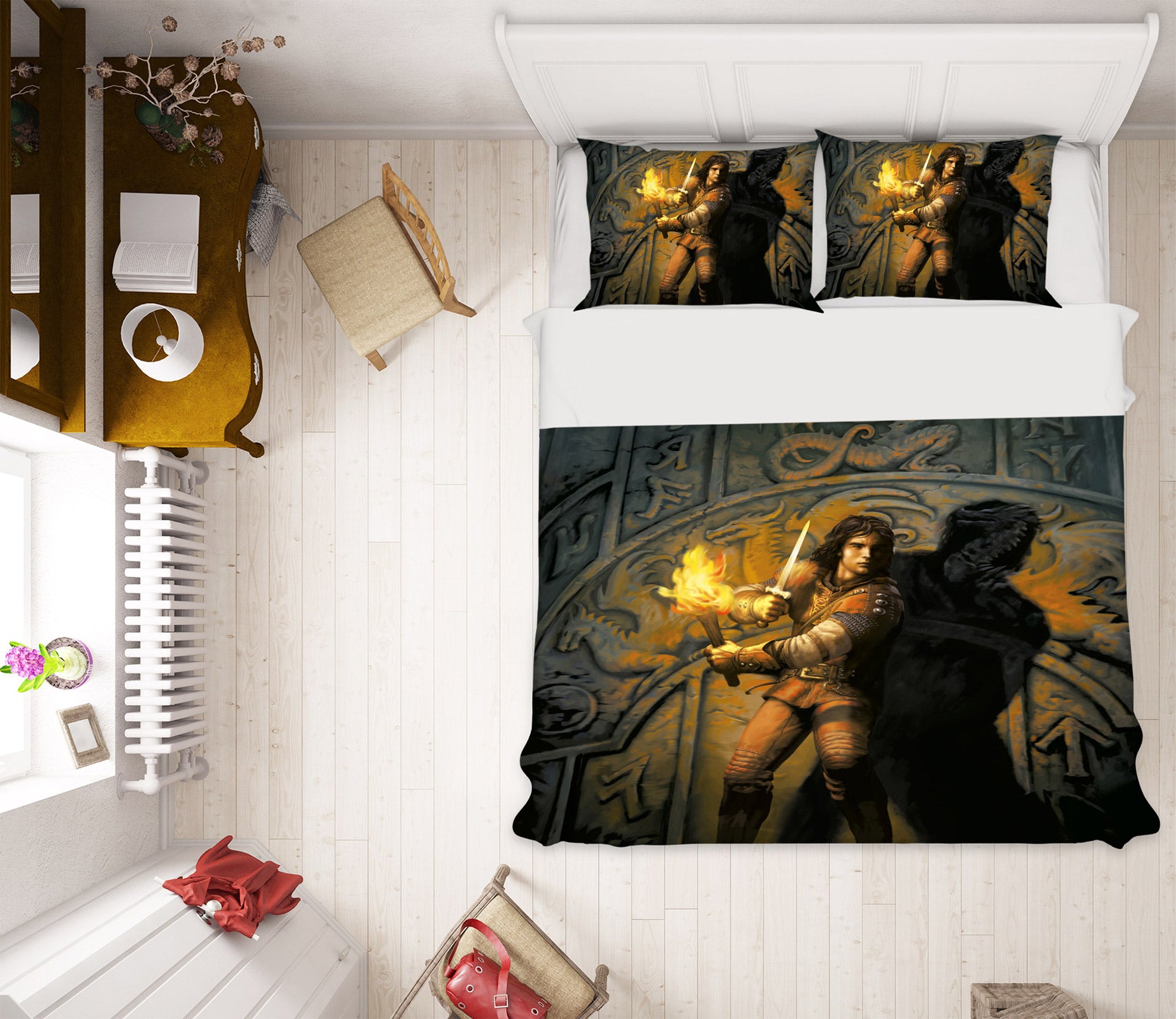 3D Torch Soldier 6206 Ciruelo Bedding Bed Pillowcases Quilt