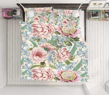 3D Blue Flower Bloom 181 Uta Naumann Bedding Bed Pillowcases Quilt