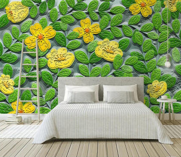 3D Leaves Flowers WC66 Wall Murals Wallpaper AJ Wallpaper 2 