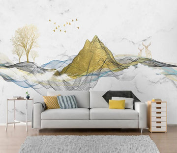 3D Intersection Of Colored Ribbons 2322 Wall Murals