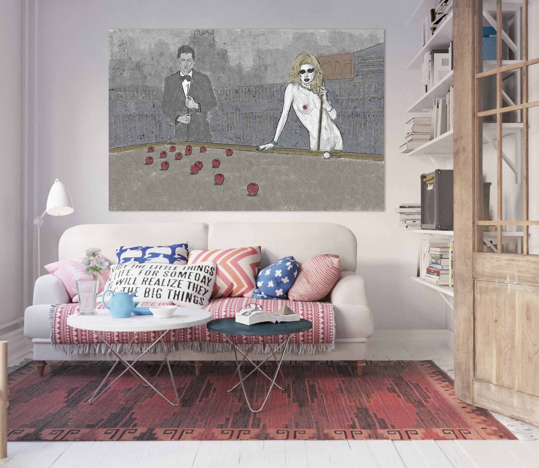 3D Play Billiards 014 Marco Cavazzana Wall Sticker