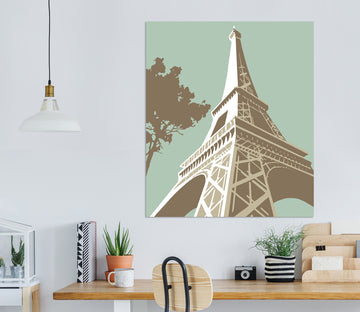 3D Eiffel Tower 027 Steve Read Wall Sticker