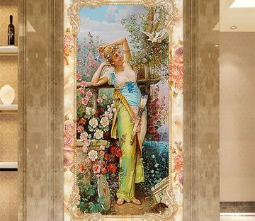 3D Ladies Painting 537 Wall Murals Wallpaper AJ Wallpaper 2 