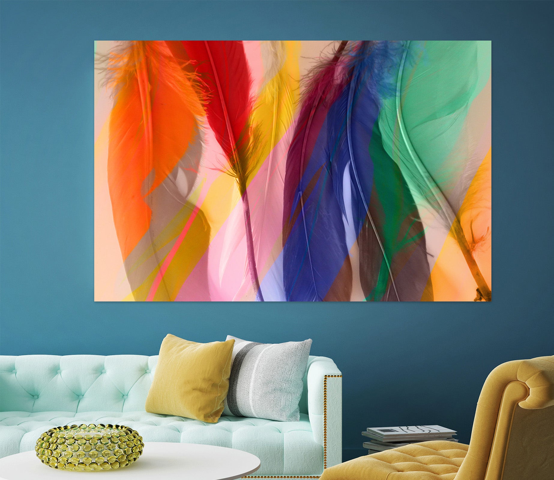3D Colored Feathers 71113 Shandra Smith Wall Sticker