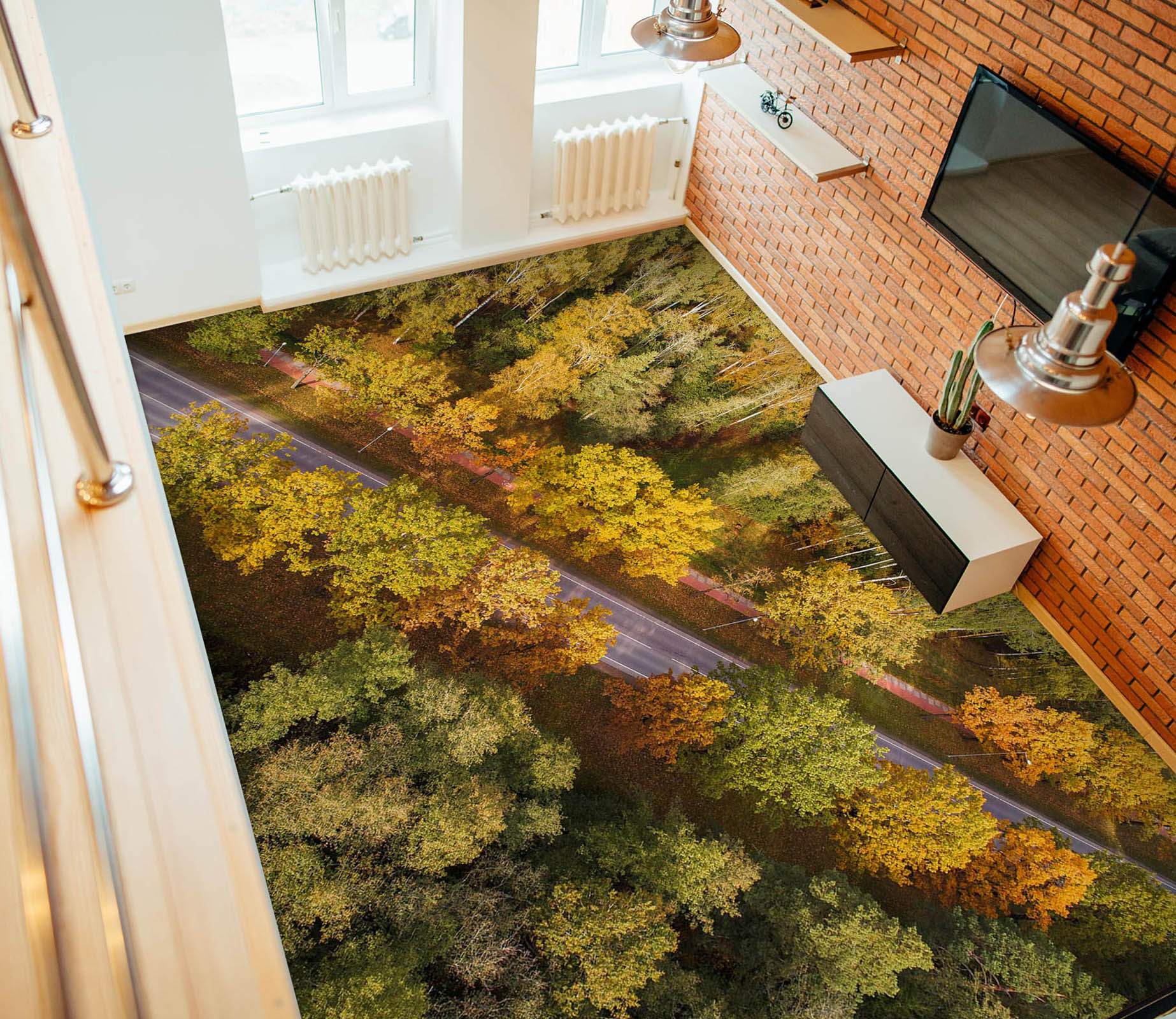 3D Straight Road 759 Floor Mural