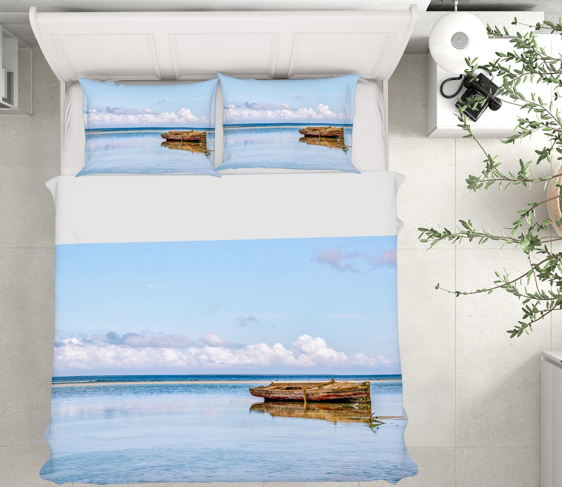 3D African Boat 060 Marco Carmassi Bedding Bed Pillowcases Quilt