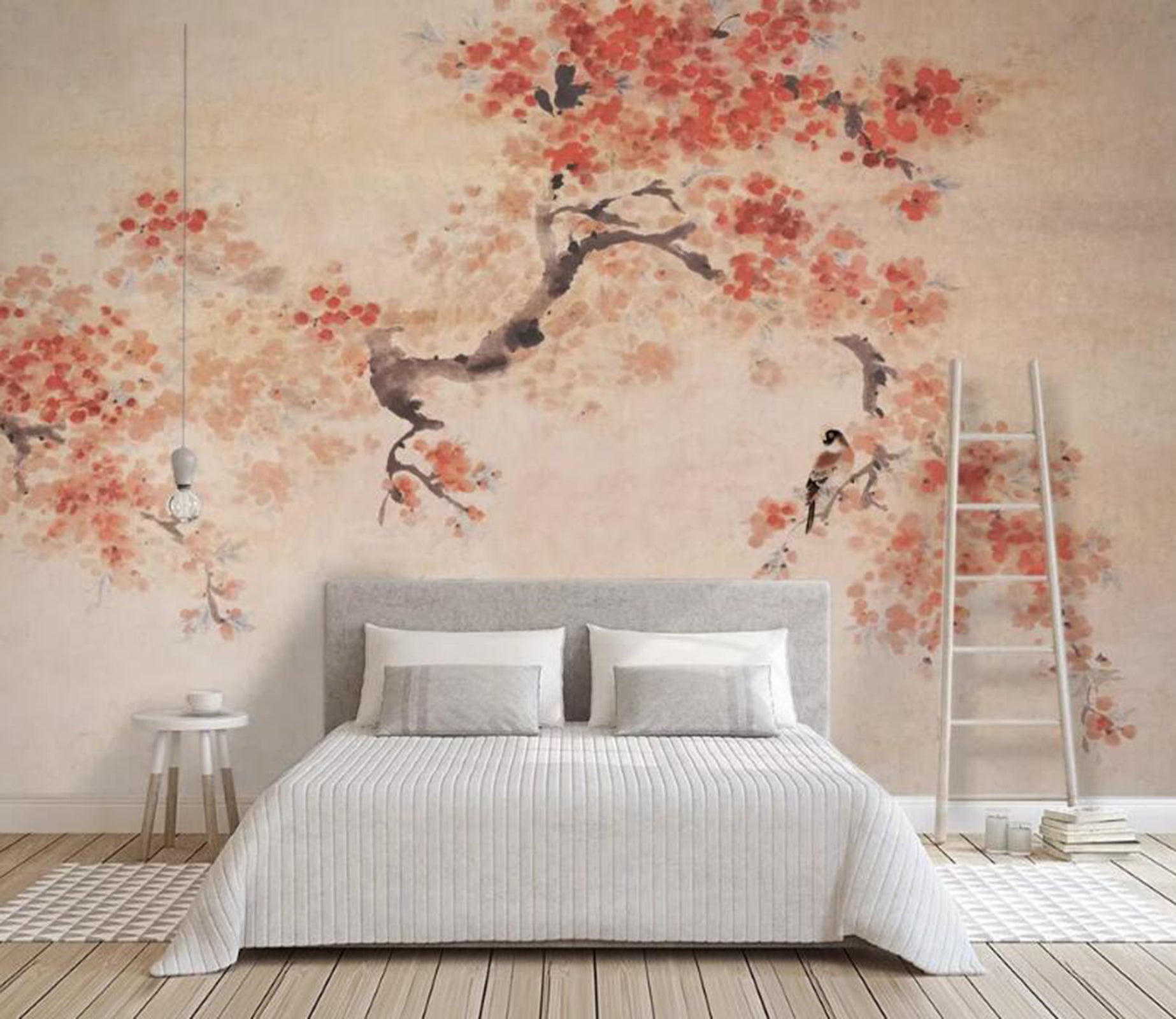 3D Pink Tree WC95 Wall Murals Wallpaper AJ Wallpaper 2 