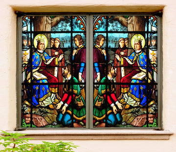 3D Prince Courier 082 Window Film Print Sticker Cling Stained Glass UV Block