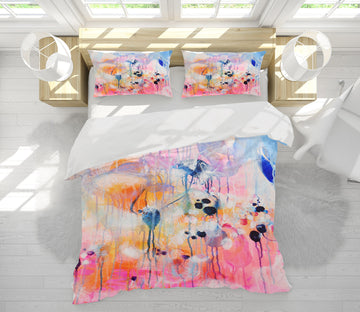 3D Gentle Pink Watercolor 1158 Misako Chida Bedding Bed Pillowcases Quilt Cover Duvet Cover