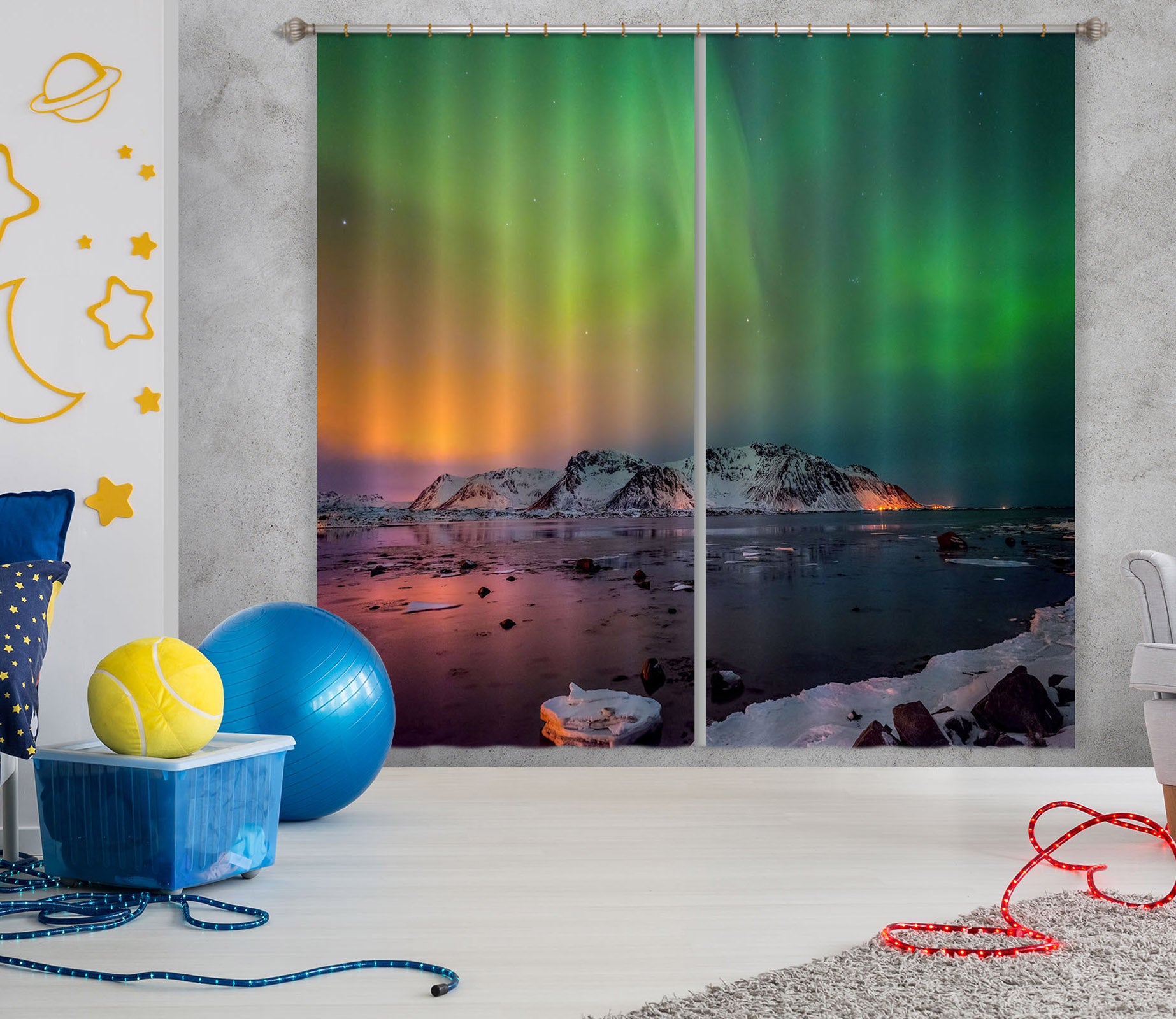 3D Green Sky 150 Marco Carmassi Curtain Curtains Drapes